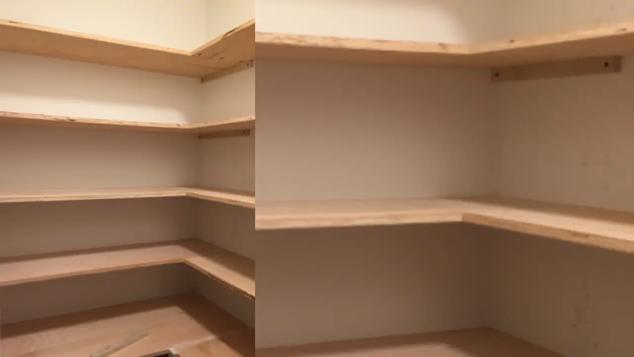 How To Build Corner Shelves For Pantry