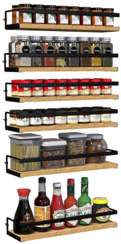 floating shelves for pantry storage