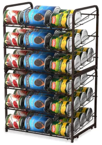 2-Pack Stackable Can Rack Organizer