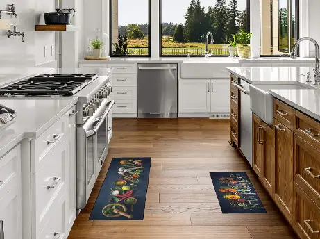 colorful washable floor mats for kitchen