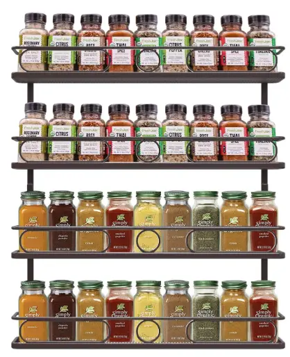 Hanging Spice Rack for Wall Mount