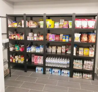Organized storage shelf