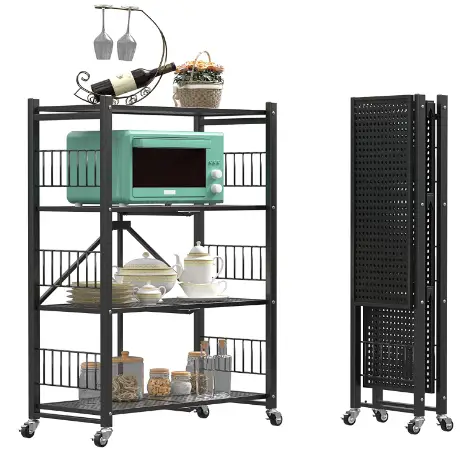 metal kitchen-grade shelves