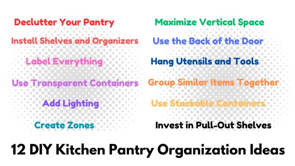 12 DIY Kitchen Pantry Organization Ideas