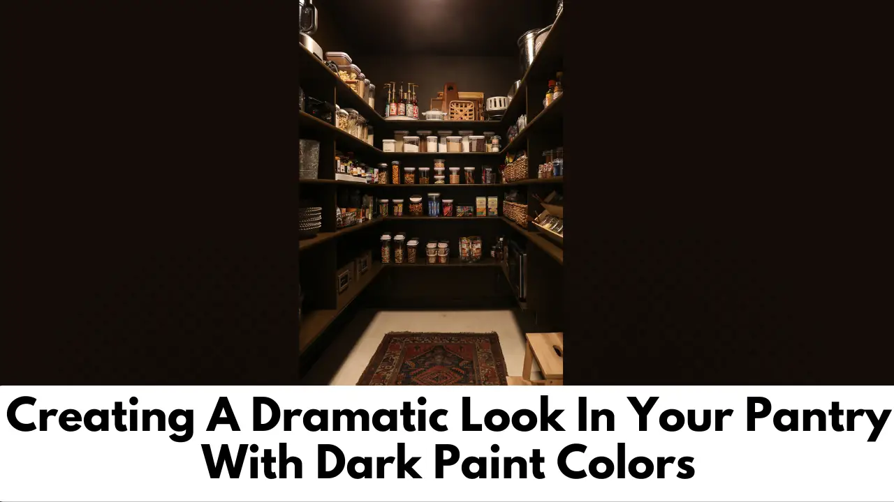 Creating A Dramatic Look In Your Pantry With Dark Paint Colors