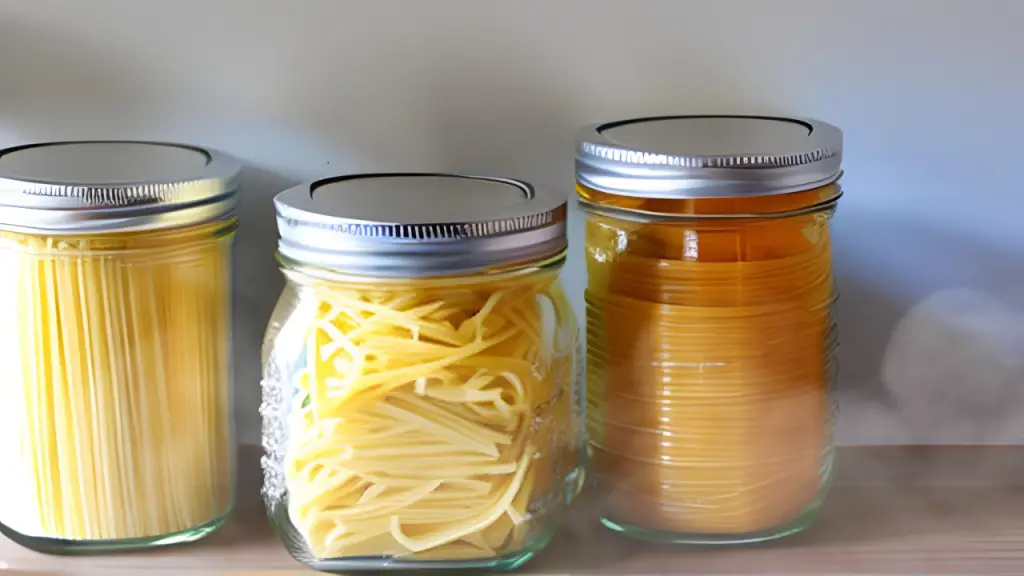 How to Organize Pasta in Mason Jars