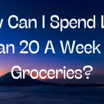 How Can I Spend Less Than 20 A Week On Groceries