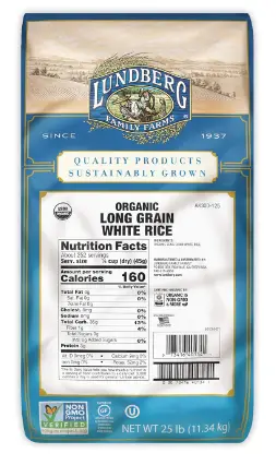 Organic White Long Grain Rice