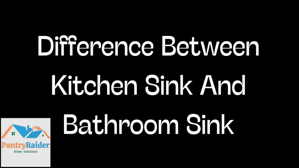 difference between kitchen sink and vanity
