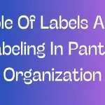 Role Of Labels And Labeling In Pantry Organization