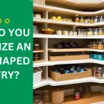 How do you organize an odd shaped pantry