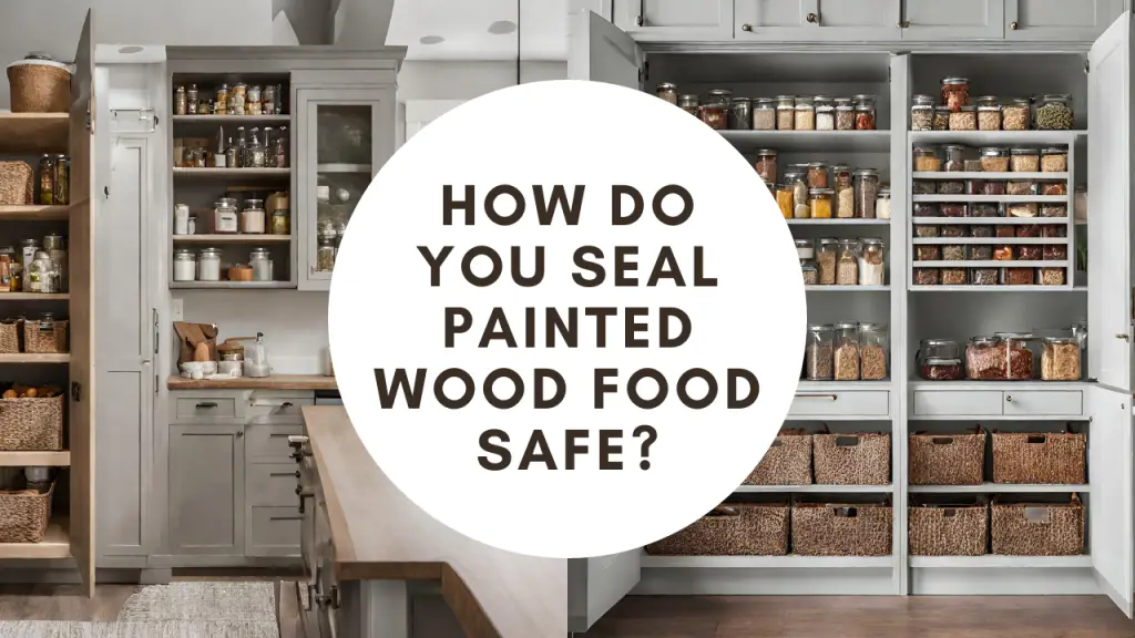 How do you seal painted wood food safe