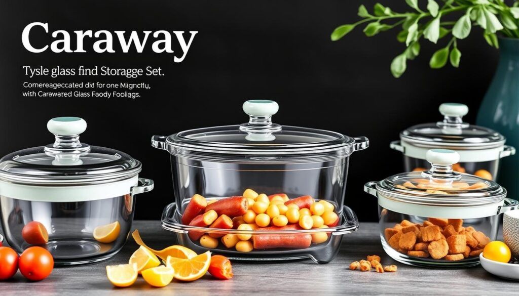 Caraway glass food storage set