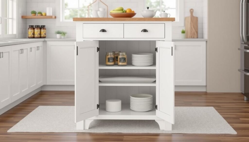Costway Kitchen Island Storage Cabinet Costway Kitchen Island Storage Cabinet