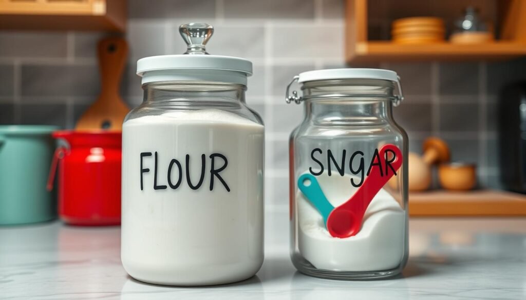 Flour and sugar canisters Flour and sugar canisters