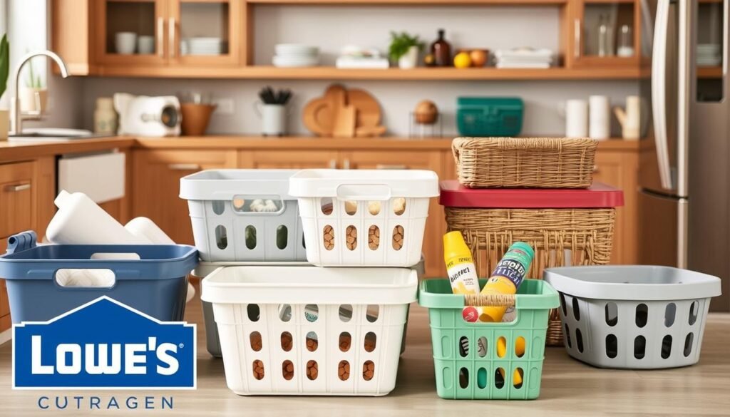 Lowe's kitchen storage baskets