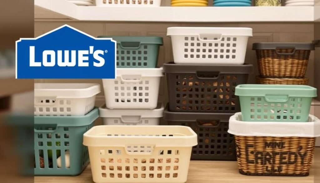 Lowe's pantry storage baskets Lowe's pantry storage baskets