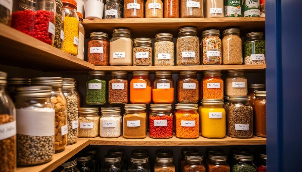Mason jars for pantry storage
