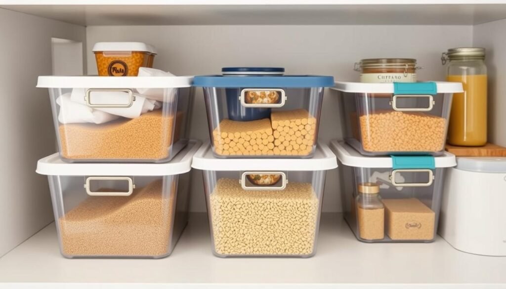 The Container Store stackable pantry bins