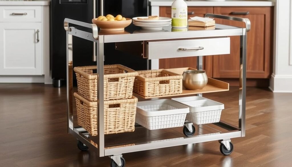 The Twillery Co. Miriam Rolling Kitchen Cart The Twillery Co. Miriam Rolling Kitchen Cart
