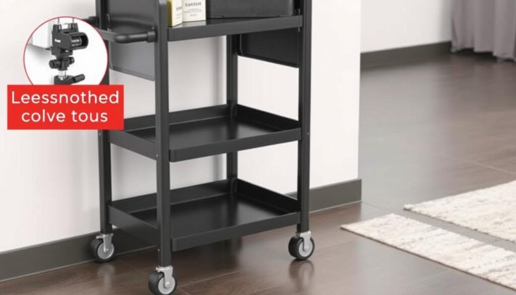 Vevor 3-Tier Rolling Utility Cart Vevor 3-Tier Rolling Utility Cart