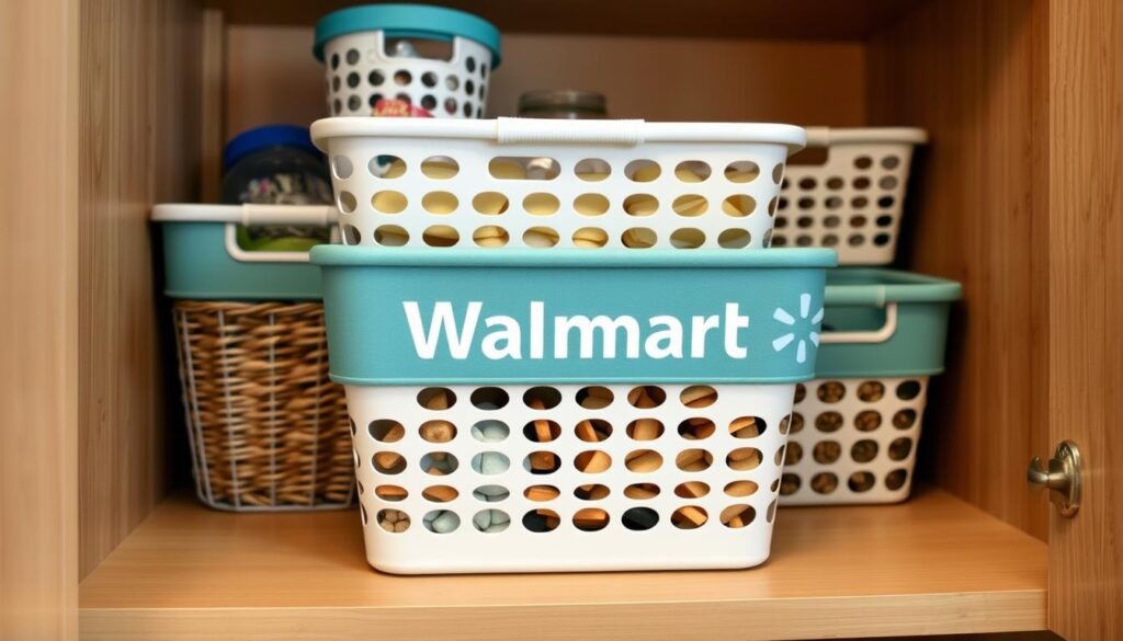 Walmart pantry storage baskets