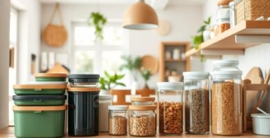 What brands provide eco-friendly pantry storage solutions?,