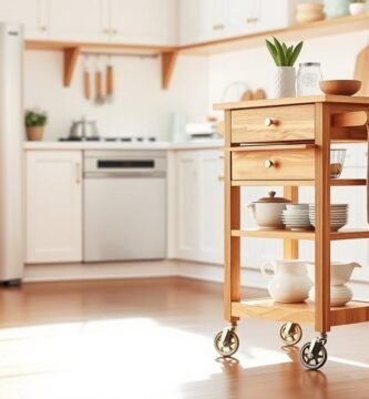 Where can I find multifunctional pantry carts for easy access?,
