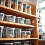 Which brands offer moisture-resistant pantry storage containers?,
