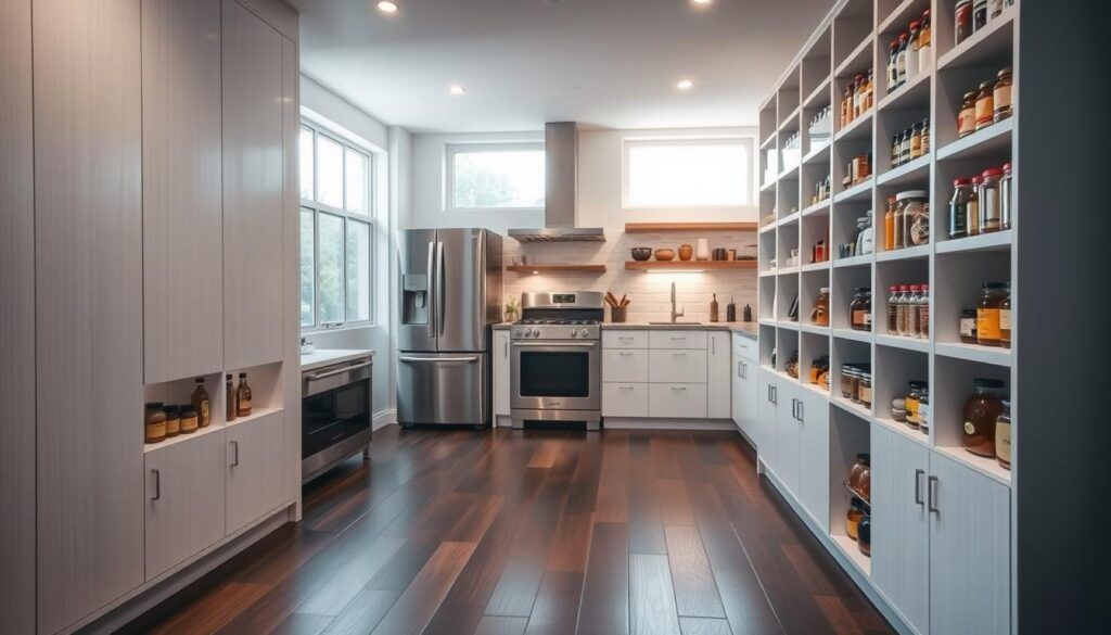 Which companies offer customizable pantry shelving units?,