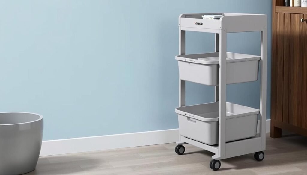 Yamazaki Rolling Storage Cart slim Yamazaki Rolling Storage Cart slim