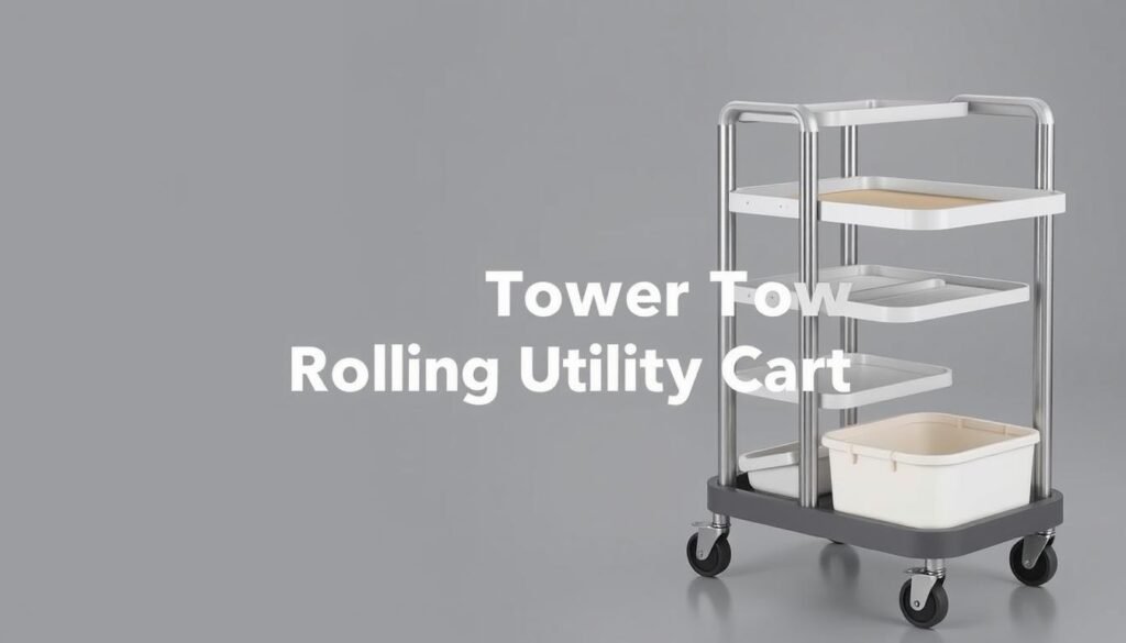Yamazaki Tower Rolling Utility Cart Yamazaki Tower Rolling Utility Cart