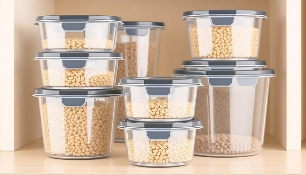airtight stackable cereal containers