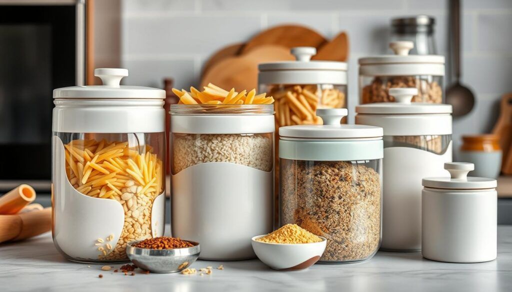 decorative airtight ceramic food storage
