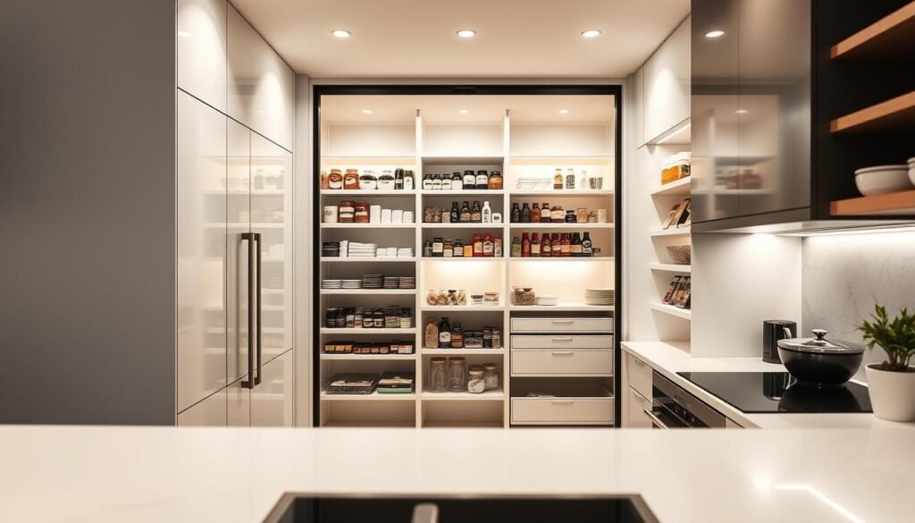 hidden pantry design