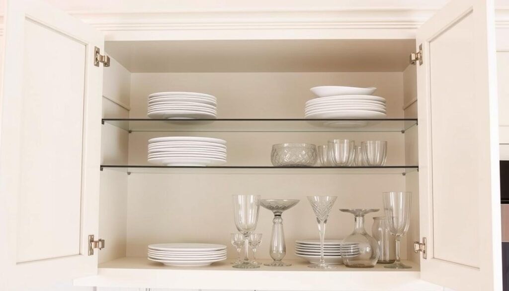 kitchen cabinet shelf risers