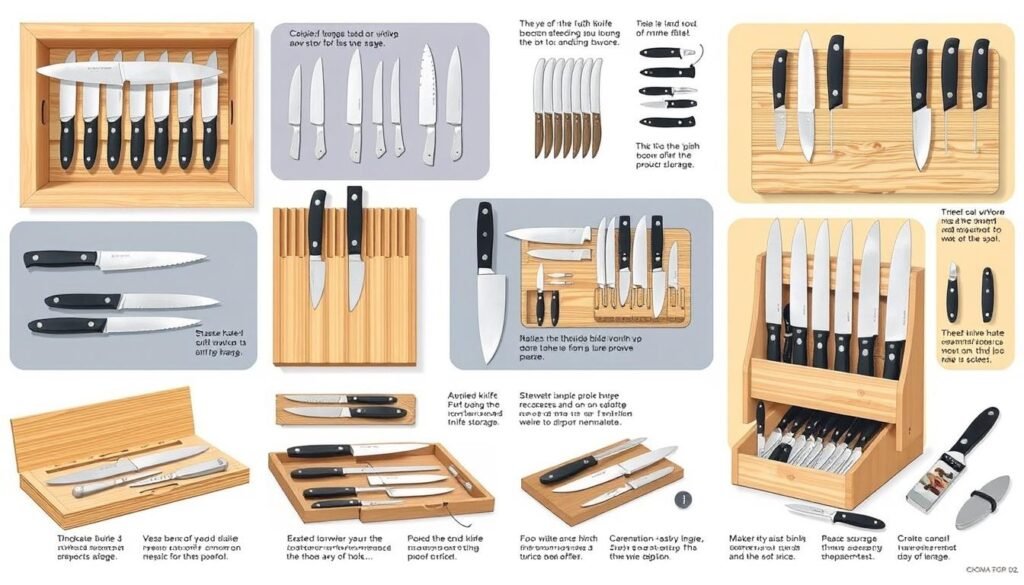 kitchen knife storage