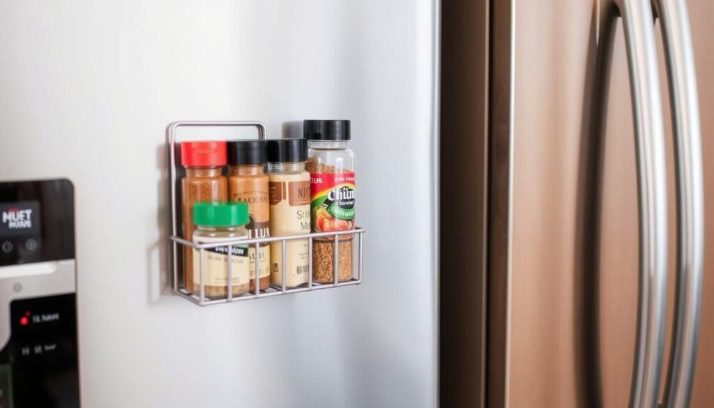 magnetic spice rack for refrigerator