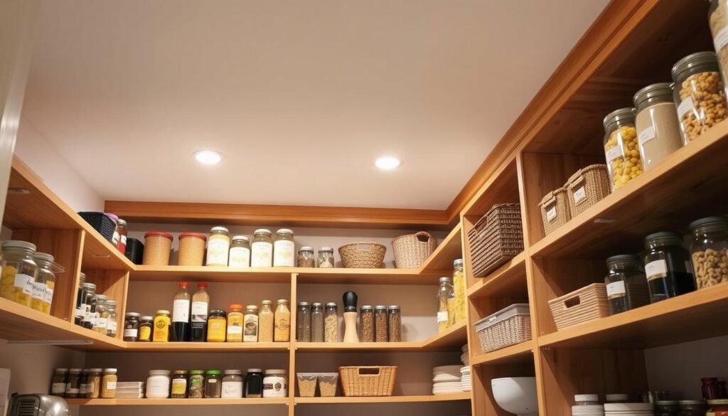 pantry ceiling shelves