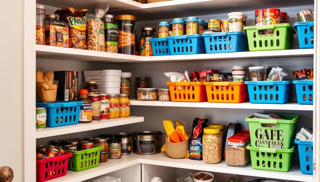 pantry organization bins and baskets