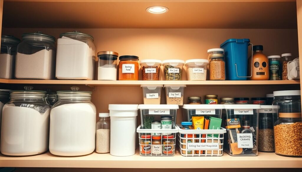 pantry shelf organization