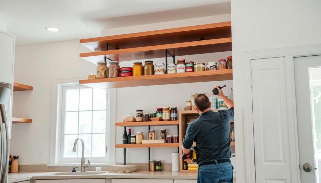 pantry shelving installation