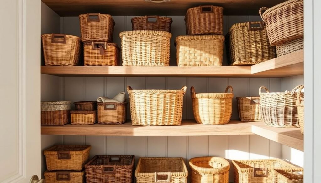 pantry storage baskets