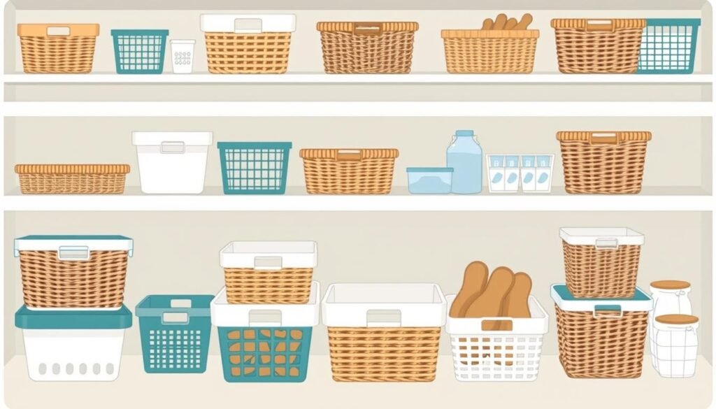 pantry storage baskets and bins pantry storage baskets and bins