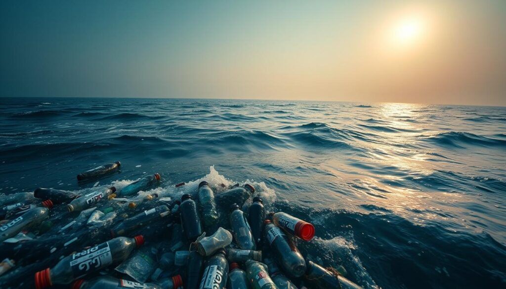 plastic pollution in the ocean