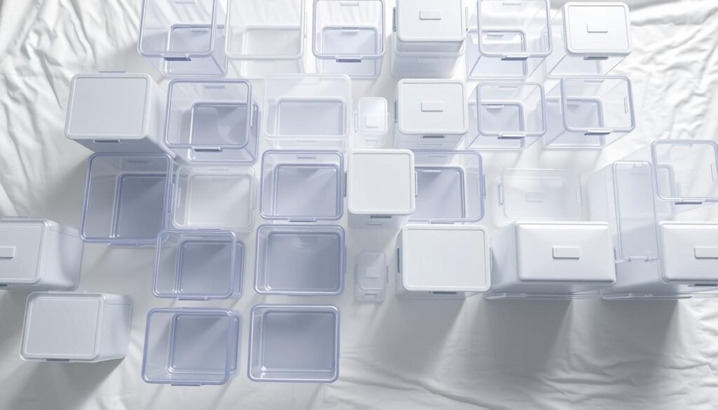 plastic storage bins