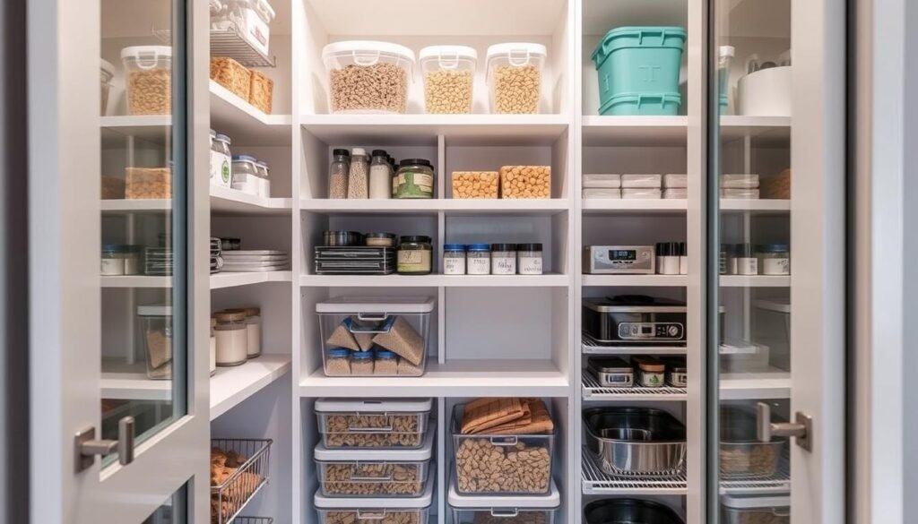 reach-in pantry organization reach-in pantry organization