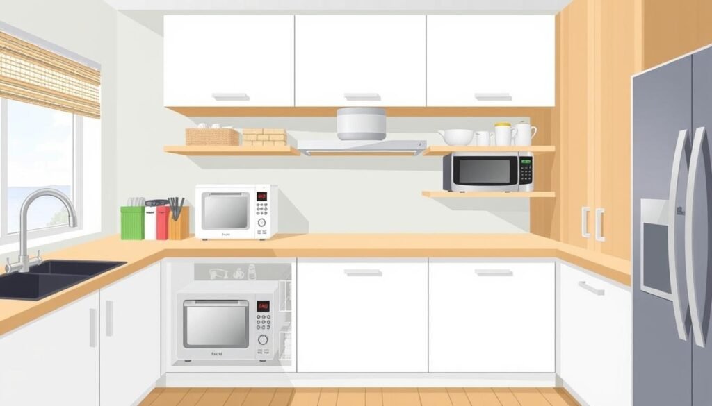 small kitchen appliance storage