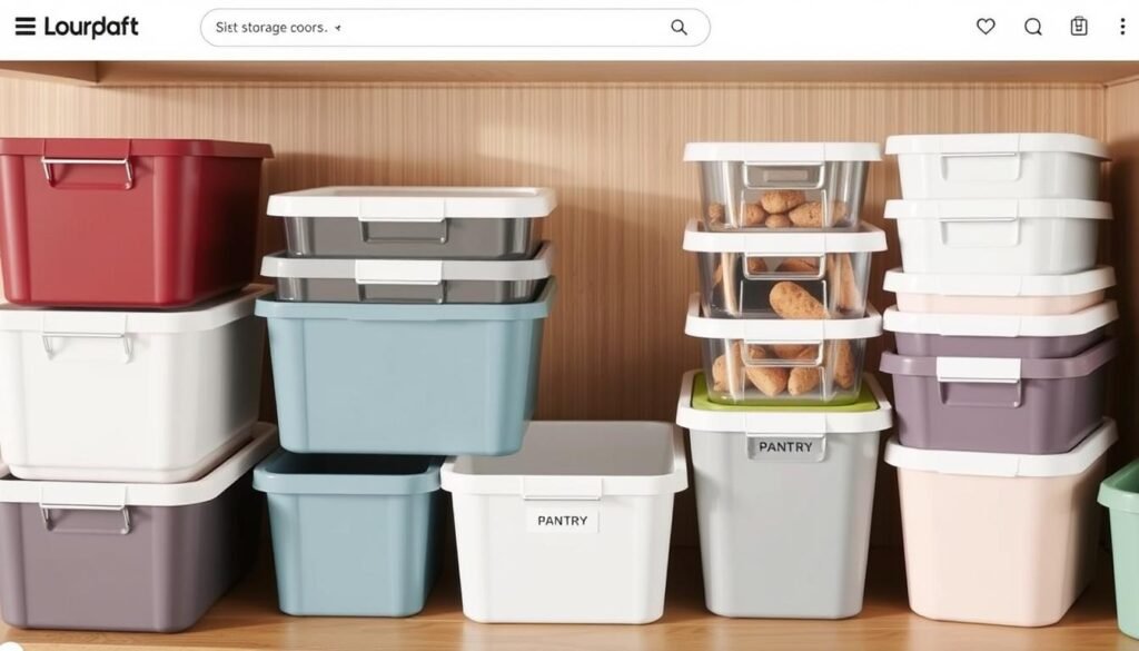 stackable pantry storage bins where to buy