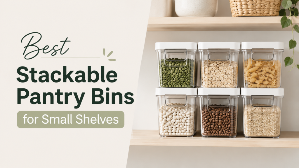 Best Stackable Pantry Bins for Small Shelves